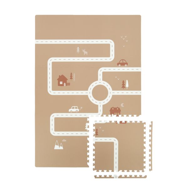Puck Playmat Road - Brown Sandy