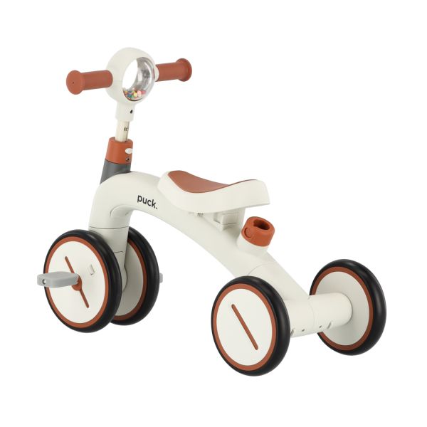 Puck 3-In-1 Driewieler - Wit/Bruin