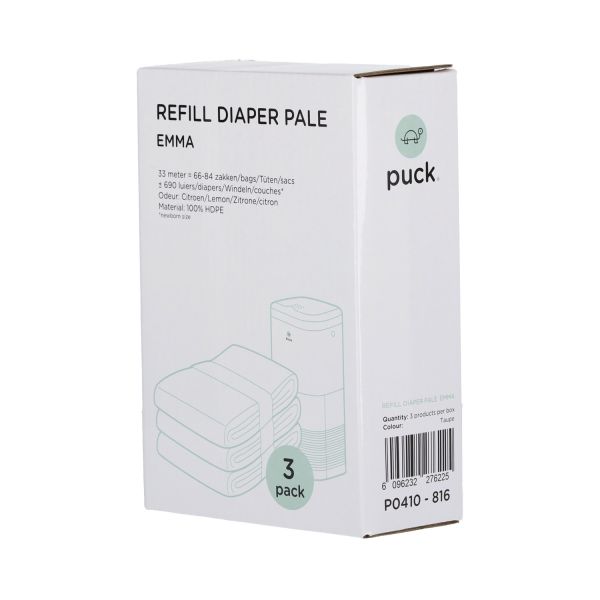 Puck Luieremmer Emma Navulzakken 3-Pack