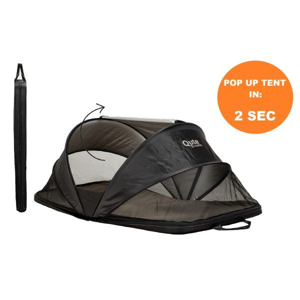 Qute Q-Camp Babytent - Black / Desert