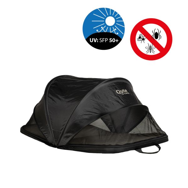 Qute Q-Camp Babytent - Black / Desert