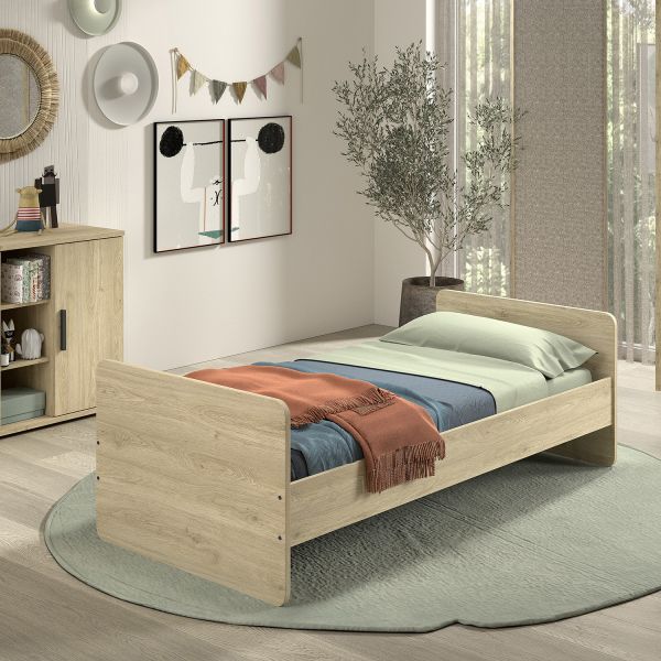 Vipack Sam Doorgroeibed - 90 x 200 cm - Eik