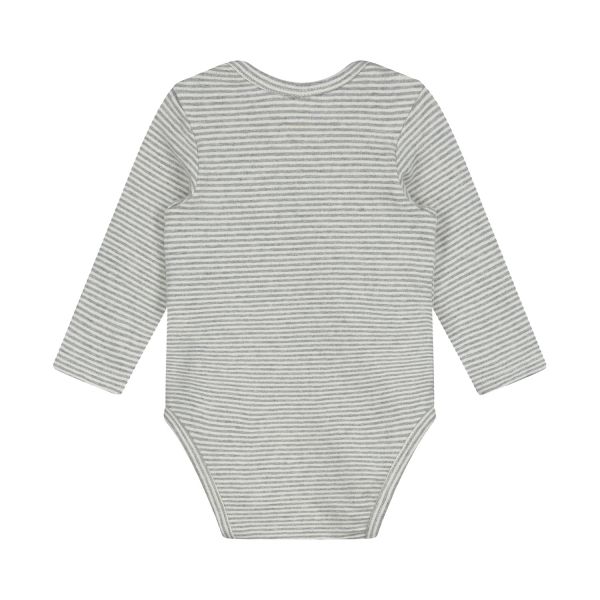Gray Label Romper - Grey Melange - Cream - Mt. 0-3 Mnd