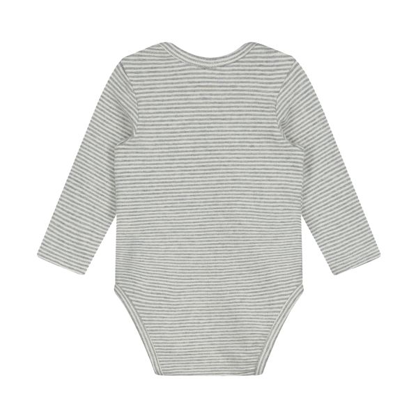 Gray Label Romper - Grey Melange - Cream - Mt. 3-6 Mnd