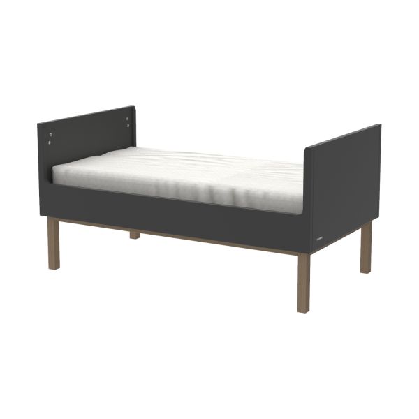 Kidsmill Sepp Babybed Antraciet / Beuken 60 x 120 cm