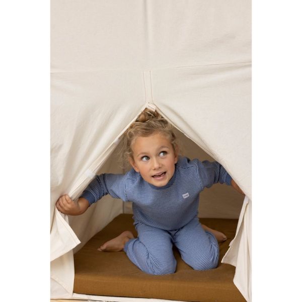 Feetje Wafel Pyjama - Mt. 56 - Blue Melange 