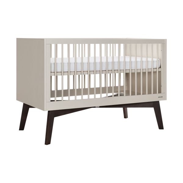 Kidsmill Sixties Babybed Oatmeal / Walnoot 70 x 140 cm