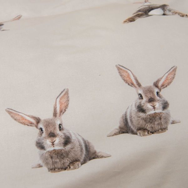 Snurk Bunny Dekbedovertrek – 140 x 200/220 cm – Beige