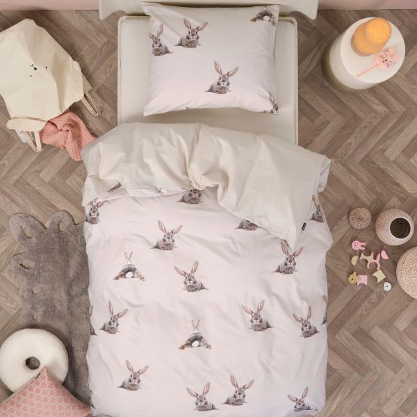 Snurk Bunny Dekbedovertrek – 140 x 200/220 cm – Beige
