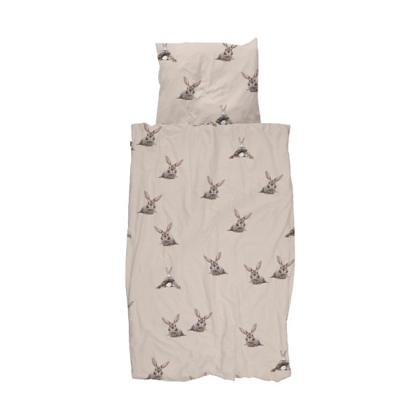 Snurk Bunny Dekbedovertrek – 140 x 200/220 cm – Beige