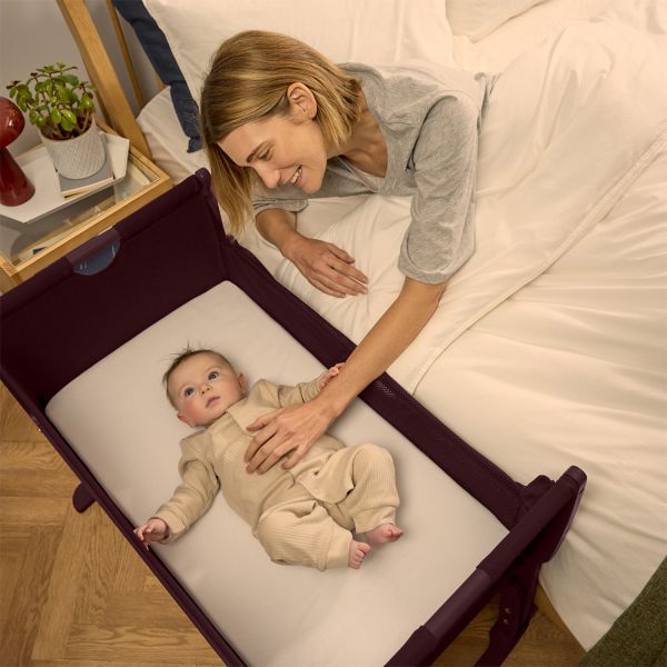 SnuzPod Studio Co-sleeper - Rome Burgundy