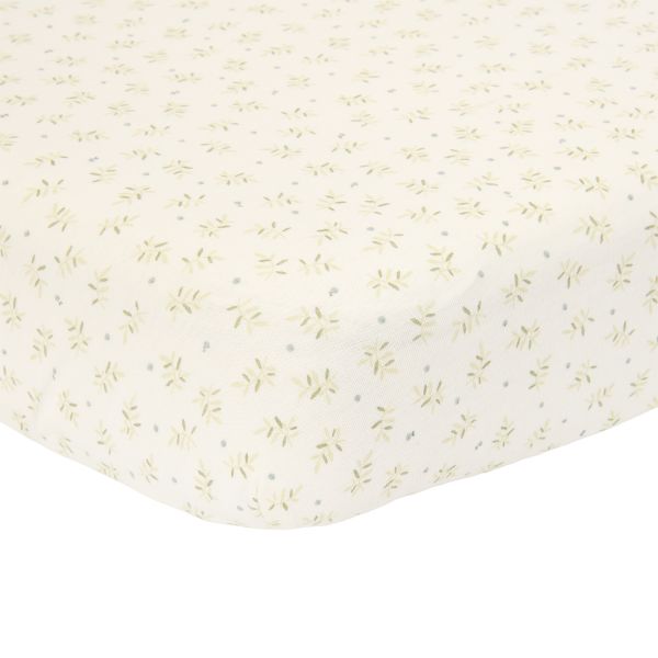Little Dutch Hoeslaken Ledikant - 60 x 120 cm - Blueberry Leaves