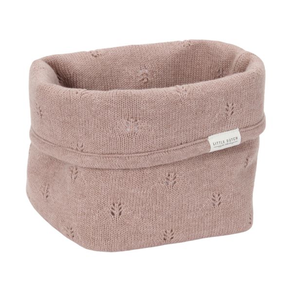 Little Dutch Pure Commodemandje Klein - 15 x 15 x 15 cm - Gebreid - Pink Blush