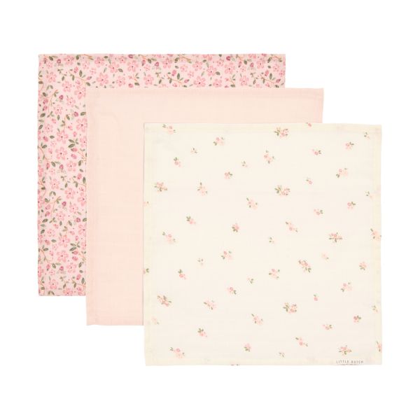 Little Dutch Fairy Garden Monddoekjes -  (Set van 3) - 25 x 25 cm - Hydrofiel