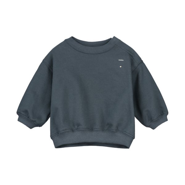 Gray Label Sweater - Dropped Shoulder - Blue Grey - 0-3 Mnd