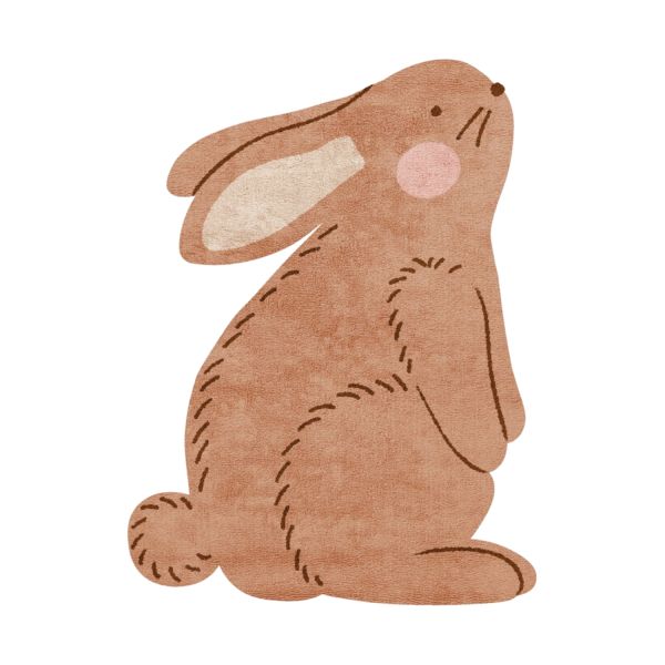 Tapis Petit Bunny Vloerkleed - 120 x 100 cm
