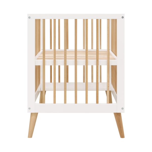 ToiToiKids Jort Babybed - Wit / Naturel - 60 x 120 cm