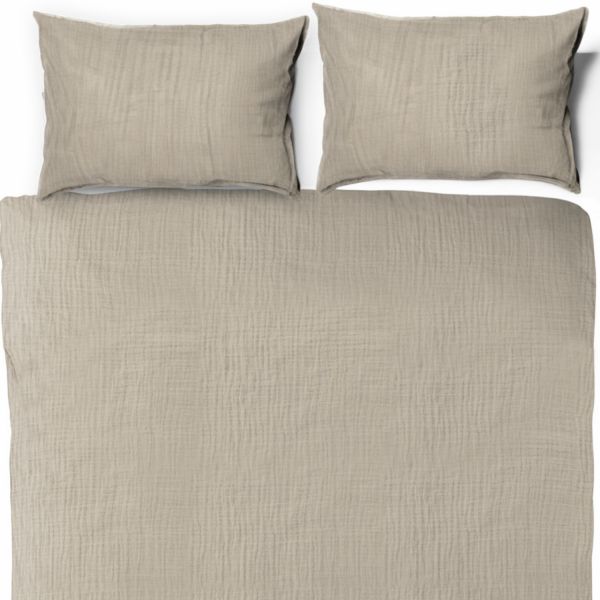 Town & Country Mousseline Dekbedovertrek - 200 x 220 cm - Zand