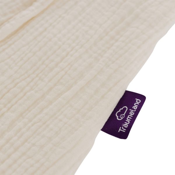 Träumeland Liebmich Zomerslaapzak - 60 cm - Mousseline - Beige