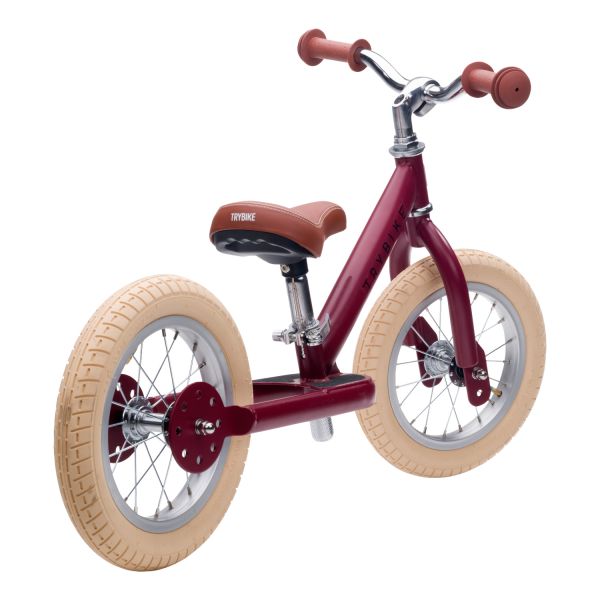 Trybike Steel Vintage Loopfiets - Red Matt