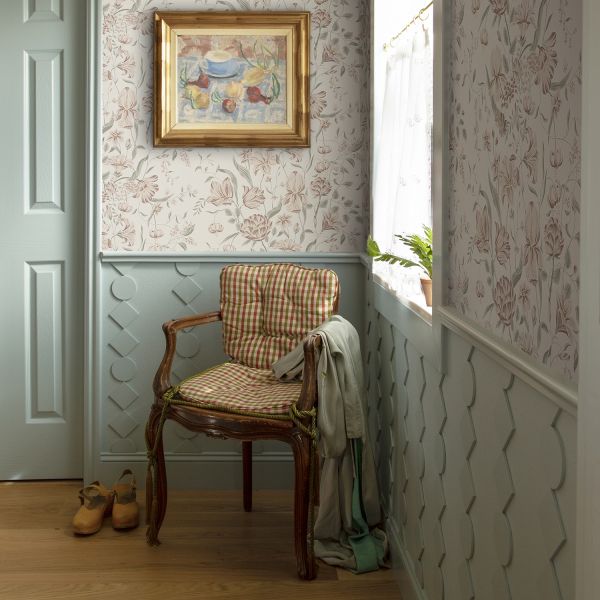 Sandberg Karins Bukett Behang - Powder Pink
