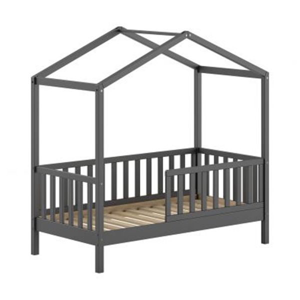 Vipack Dallas Juniorbed – 70 x 140 cm – Antraciet