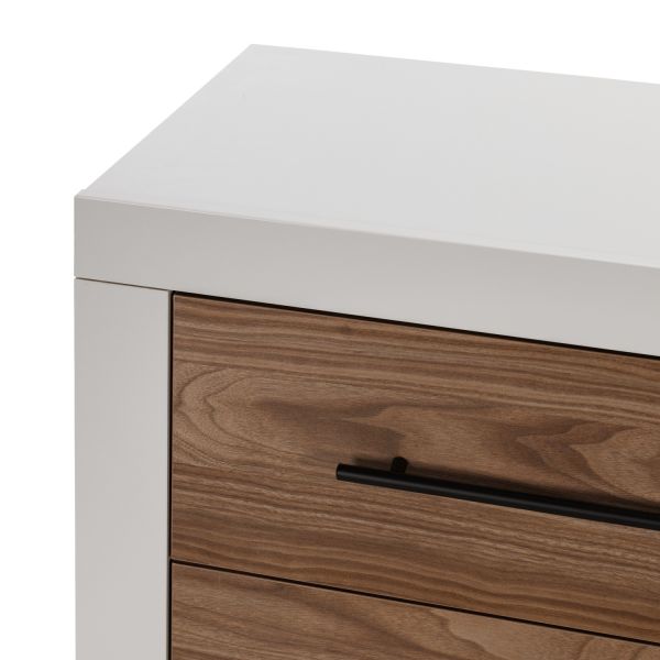 Europe Baby Vittoria III Babykamer Cashmere / Walnoot | Bed 70 x 140 cm + Commode