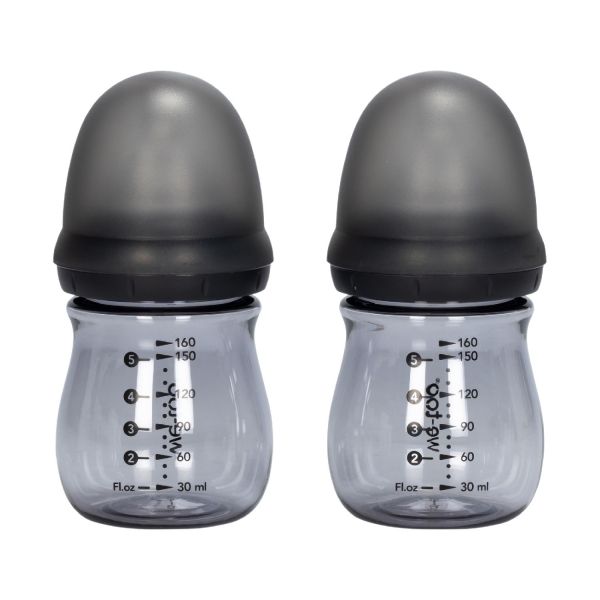 We-Too Standaardfles PPSU - 160 ml - Black - 2-pack