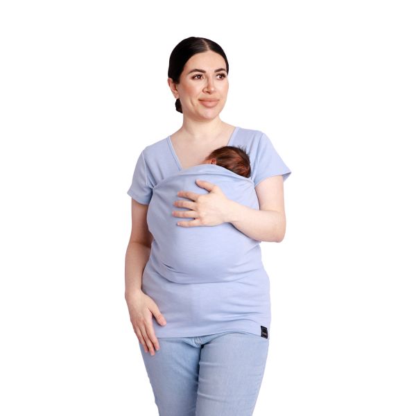 Womboo Buidelshirt - Vrouw - Maat XL - Lichtblauw