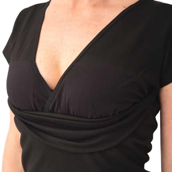 Womboo Buidelshirt - Vrouw - Maat L - Zwart