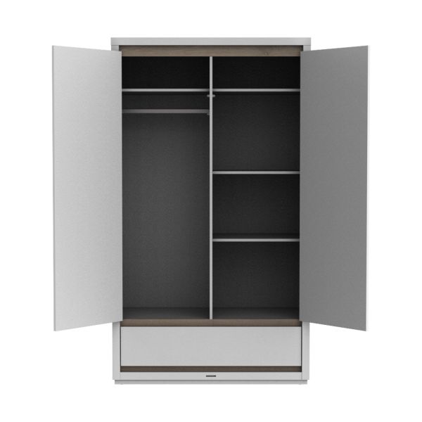 Kidsmill Accent Kledingkast 2-Deurs Wit