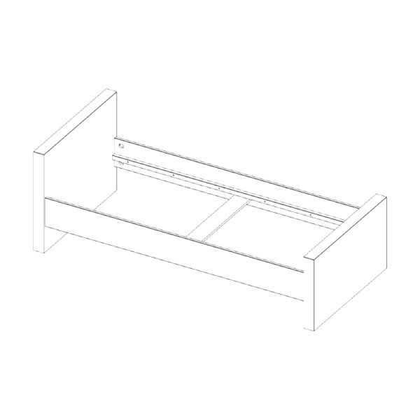 Kidsmill Alaska Bed Wit Hoogglans 90 x 200 cm