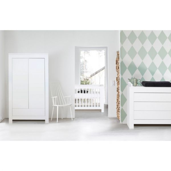 Kidsmill Alaska Kledingkast 2-Deurs Wit Mat