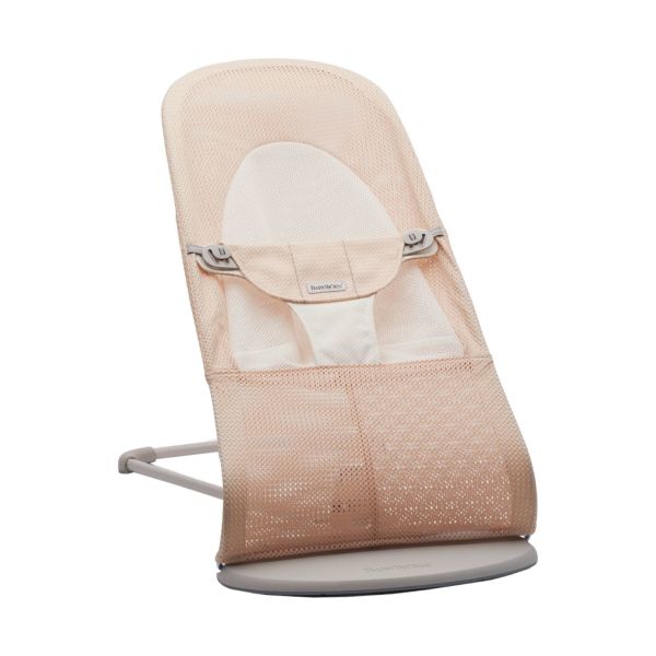 BabyBjörn Balance Soft Wipstoel Mesh Parelmoerroze / Wit