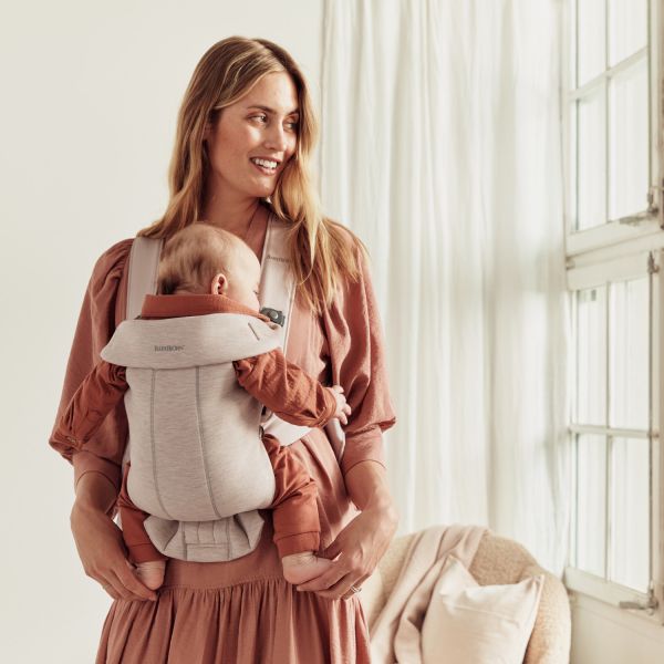 BabyBjörn Mini Draagzak - 3D-Jersey - Lichtbeige