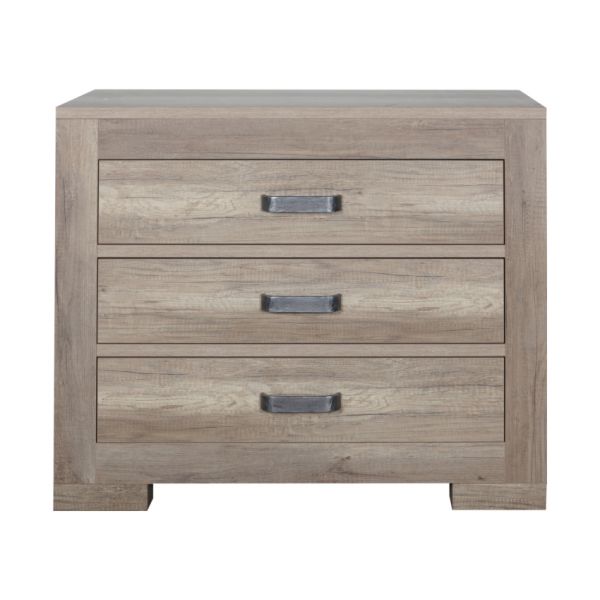 Kidsmill Brent Babykamer Oldwood | Bed Incl. Lade 60 x 120 cm + Commode + Kast 2-Deurs 
