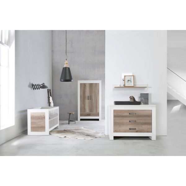 Kidsmill Long Island Kledingkast 2-Deurs Wit