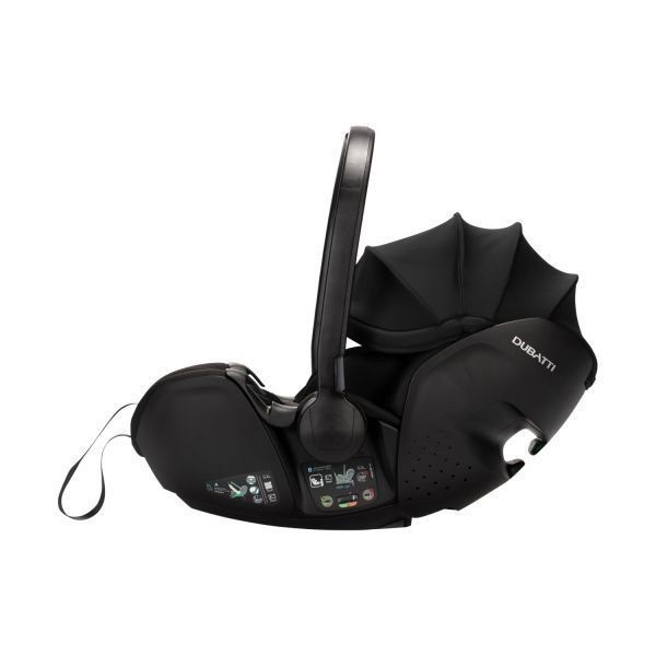 Dubatti One E5 Kinderwagen 3-in-1 - Black / Dark Brown - Grey | Dubatti by Römer Autostoeltje Babysafe Pro - Carbon Black