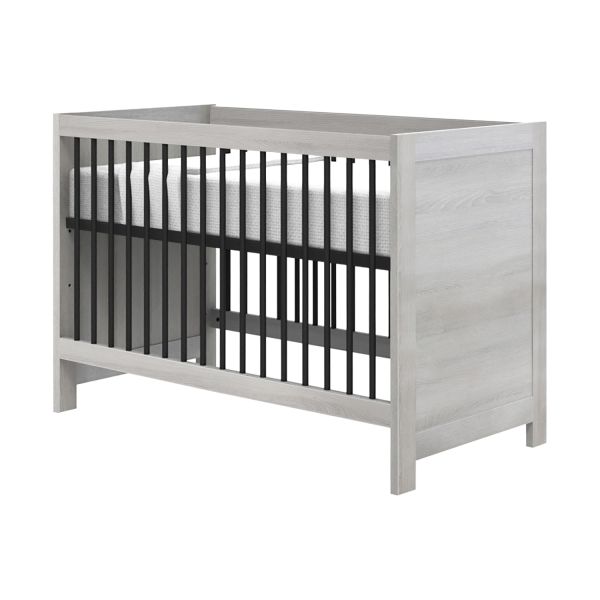 Europe Baby Vittoria Babybed Grijs / Zwart 60 x 120 cm