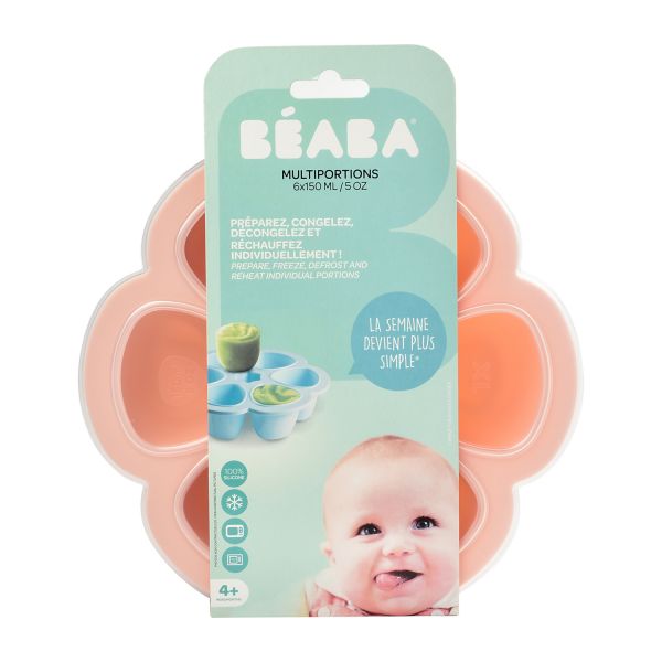 Beaba Multi Porties Opbergbakjes 6 x 150 ml Roze