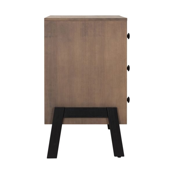 Europe Baby Beau Babykamer Walnoot |  Bed 60 x 120 cm + Commode + Kast 2-Deurs