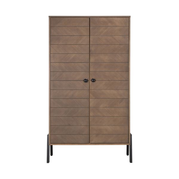 Europe Baby Beau Babykamer Walnoot |  Bed 60 x 120 cm + Commode + Kast 2-Deurs