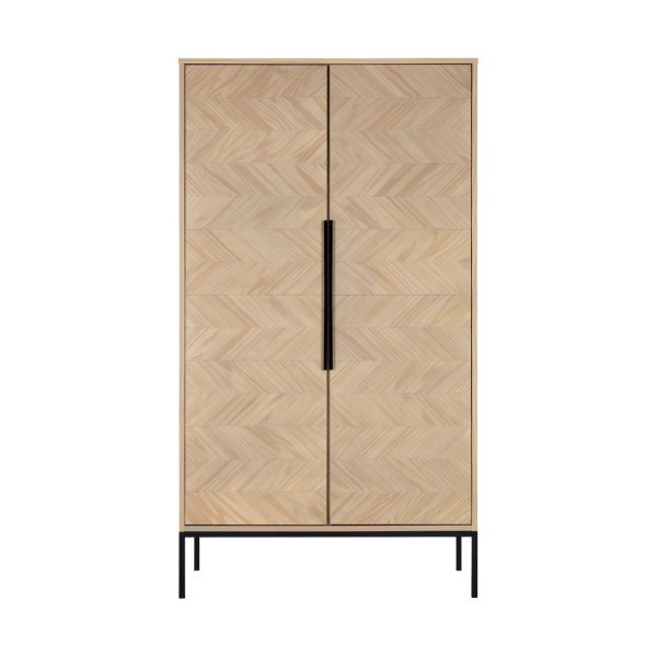 Europe Baby Beau Babykamer Naturel |  Bed 60 x 120 cm + Commode + Kast 2-Deurs