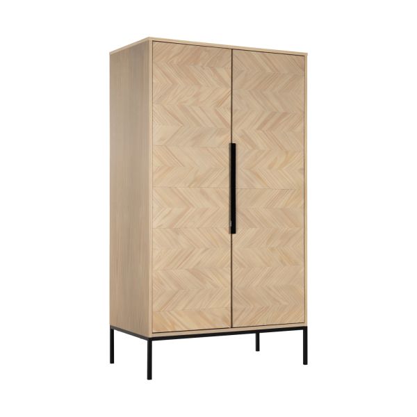 Europe Baby Beau Babykamer Naturel |  Bed 60 x 120 cm + Commode + Kast 2-Deurs