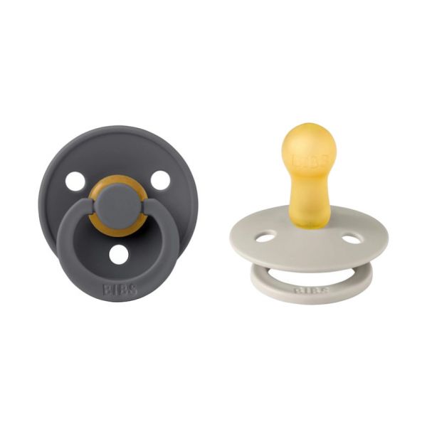BiBs Fopspeen Sand / Iron 0-6 Mnd 2 Stuks