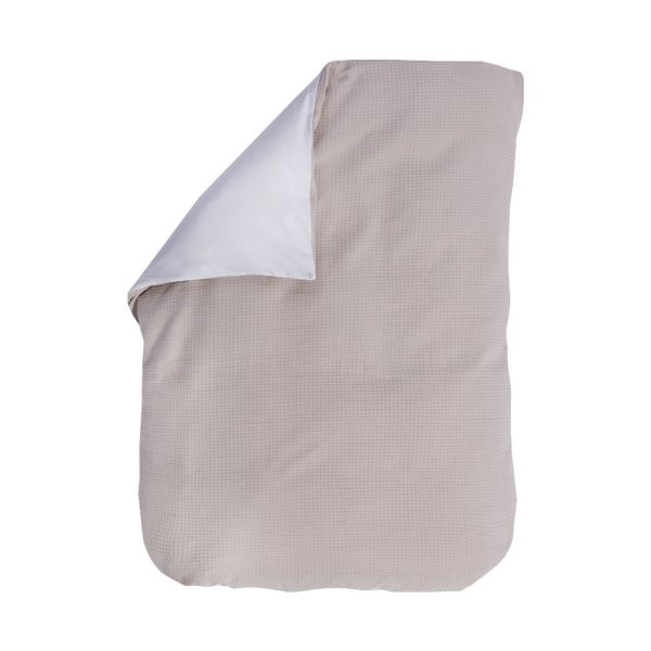 Bink Bedding Pique Dekbedovertrek Zand 100 x 135 cm