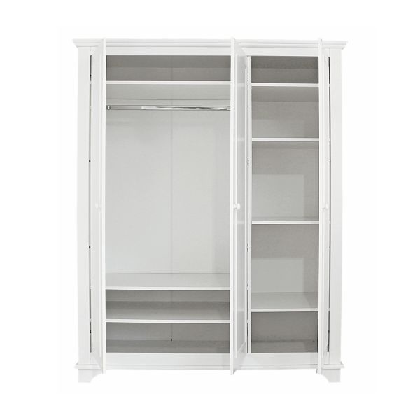 Bopita Charlotte Kledingkast XL 3-Deurs Wit