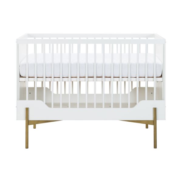 Kidsmill Boutique Babykamer Wit / Brass | Bed 60 x 120 cm + Commode