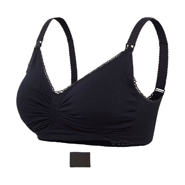 Carriwell Padded Gelbeugel Voedingsbh Zwart Mt. M