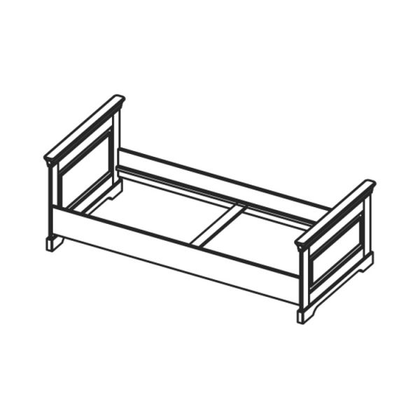 Kidsmill Chateau Kinderkamer Wit | Bed 90 x 200 cm + Bureau